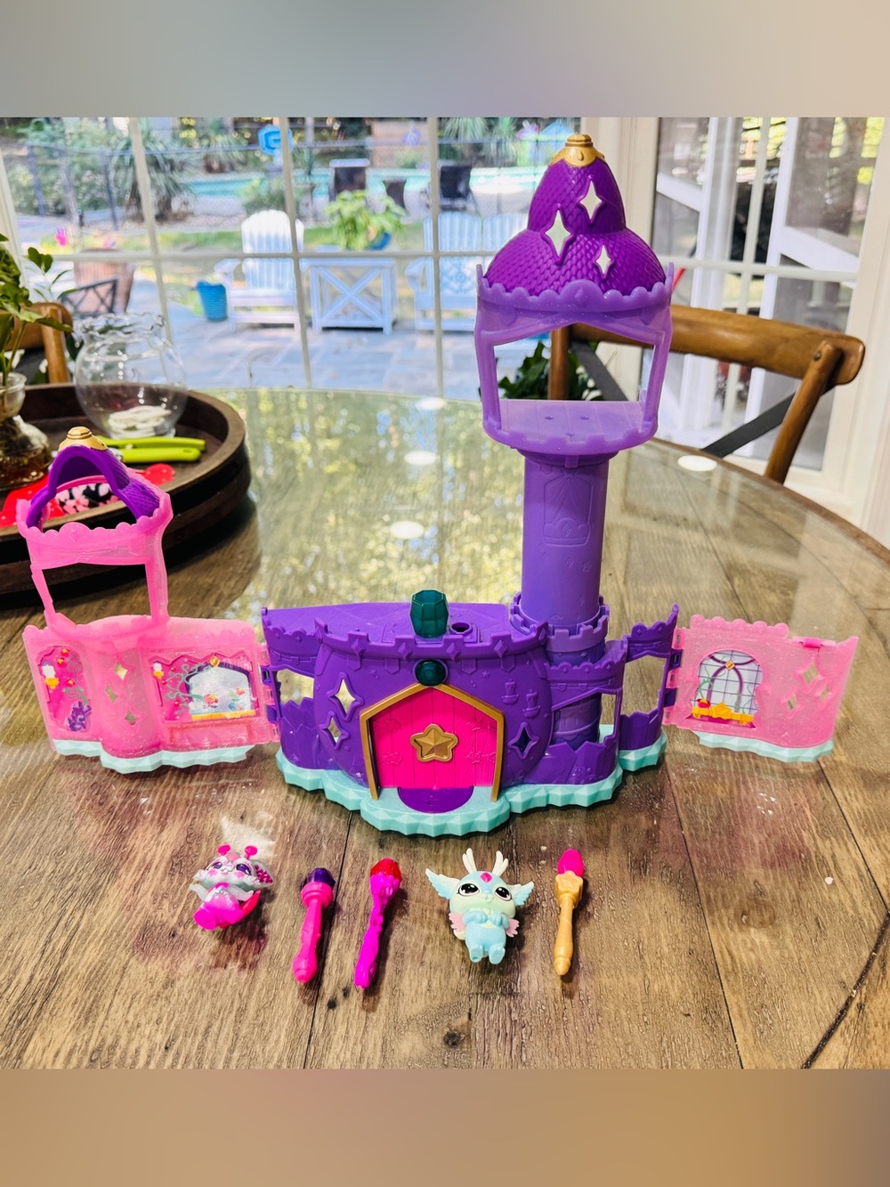 Magic Mixie Purple & Pink Fantasy Castle Playset with Figures